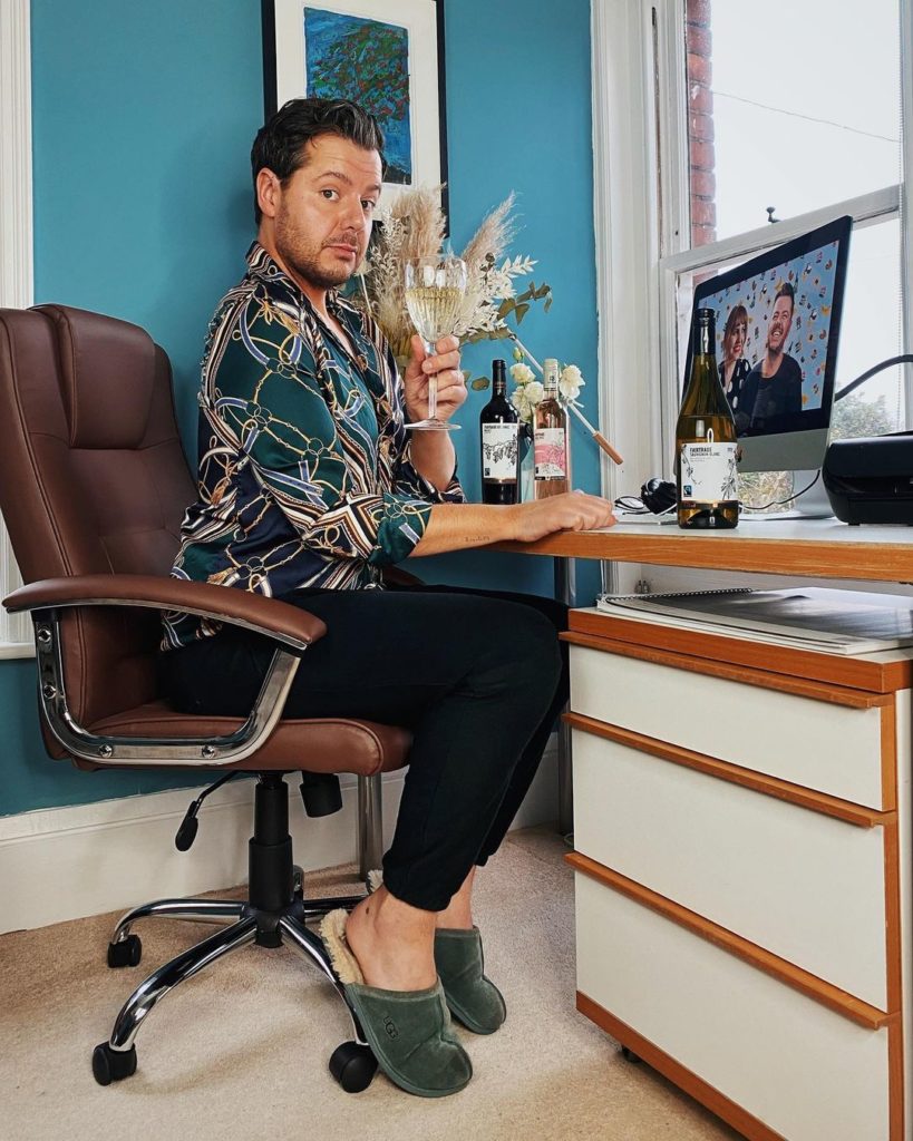 Jules Von Hep, founder of Isle of Paradise sits at his desk, ready to answer questions. 