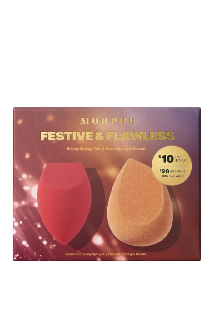 Morphe, Festive & Flawless Beauty Sponge Duo ($14)