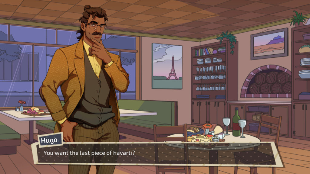 Hugo in Dream Daddy: A Dad Dating Simulator.