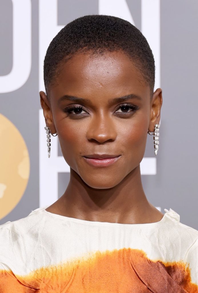 Best Beauty Golden Globes:  Letitia Wright 