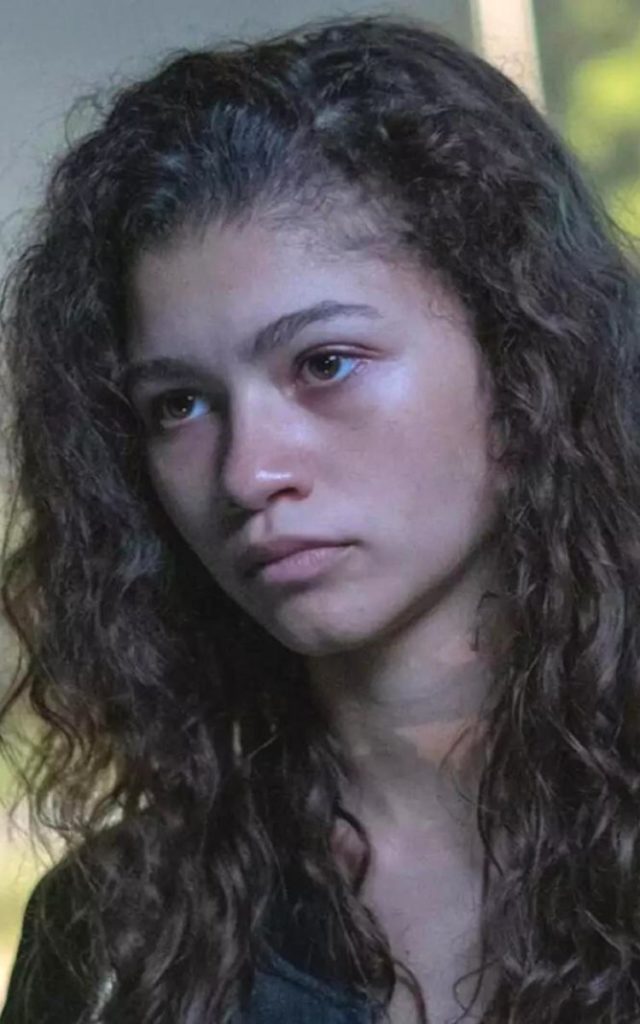 Rue on Euphoria rocking actual skin texture