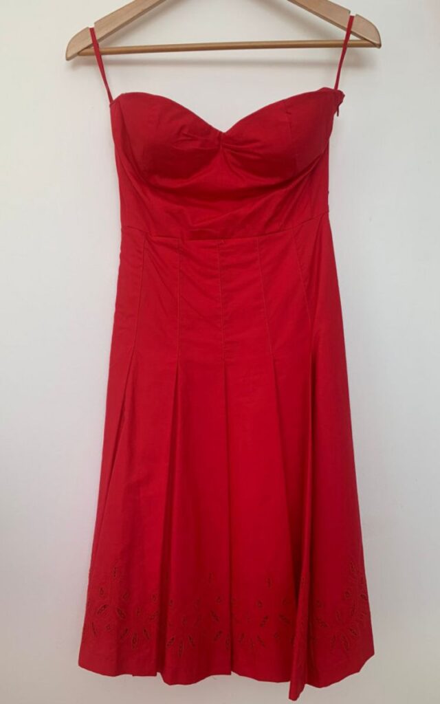 Nicci Formal Dress in a size 10 cherry red Monro-esque style from Dress for Dignity