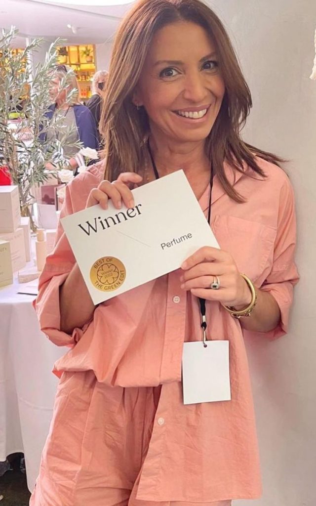 Recreation Beauty founder Nedahl Stelio winning The Green Edit award