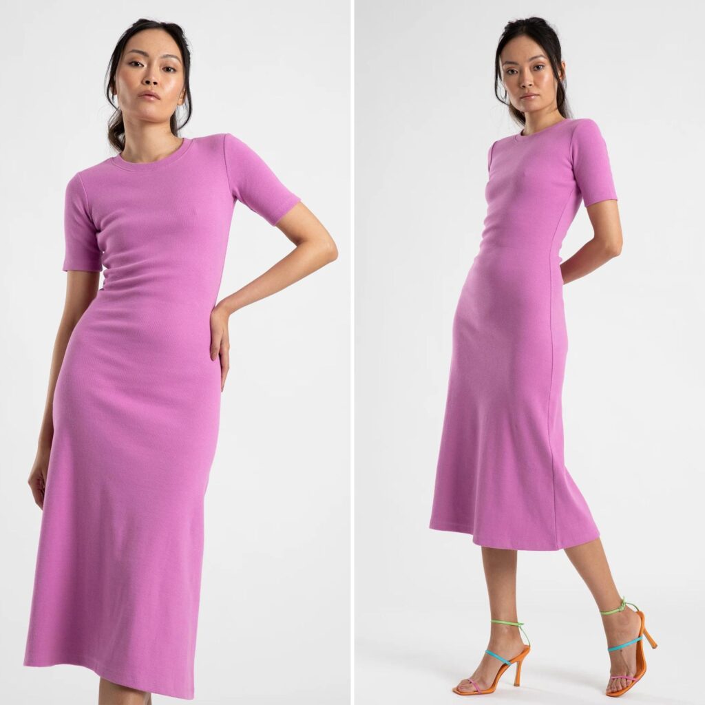 Summi-Summi-MIDI-A-LINE-DRESS-WITH-SHORT-SLEEVE-Best-Wedding-Guest-Dresses