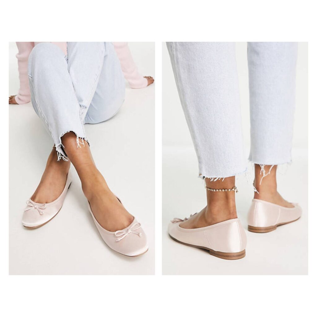 ASOS Design Lullaby Bow Ballet Flats - ballet flats