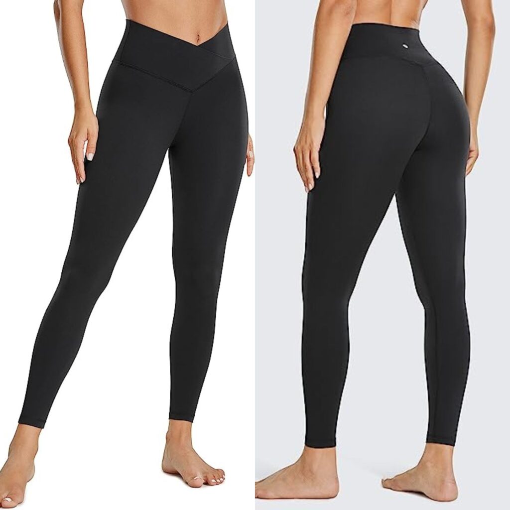 CRZ YOGA Womens Butterluxe Cross Waist Workout Leggings - Lululemon viral leggings