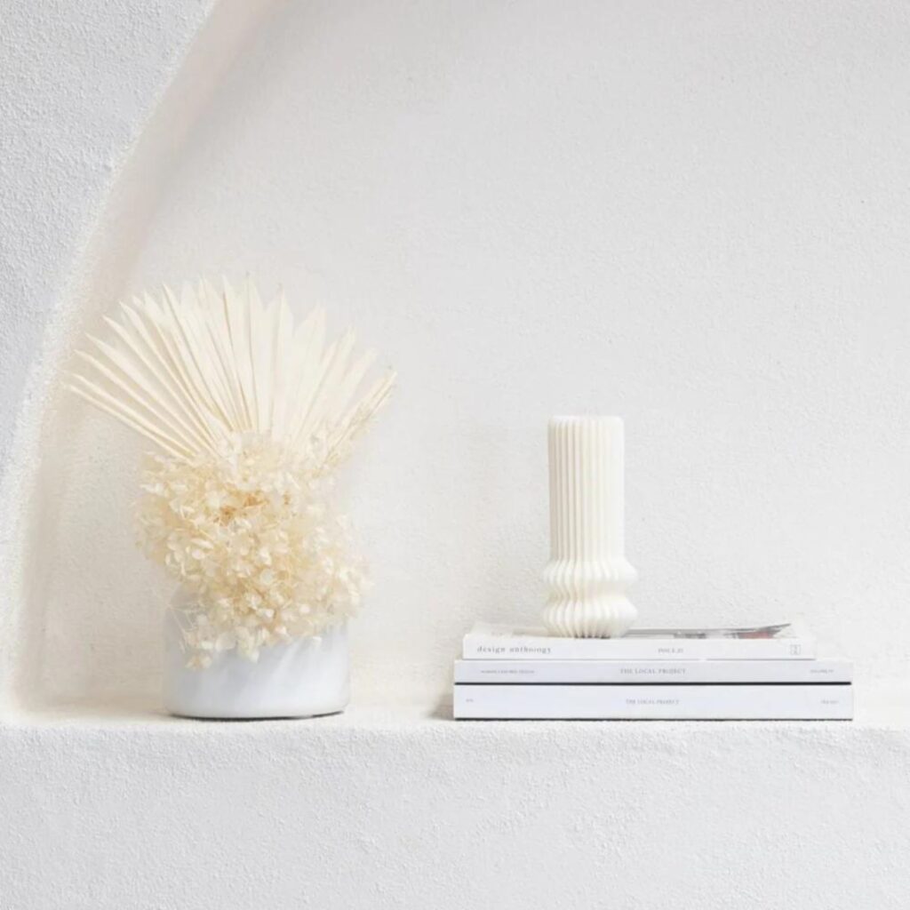 Willow Ribbed WAX PILLAR CANDLE