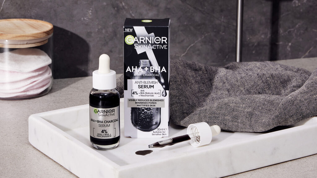 Garnier AHA BHA Serum Lifestyle Image