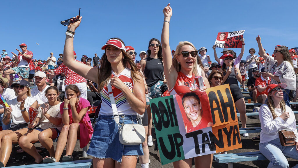 AFLW fans at game