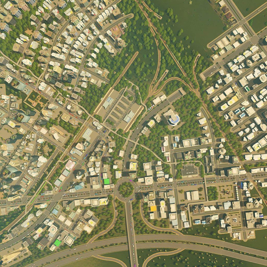 A screenshot from Cities: Skylines.