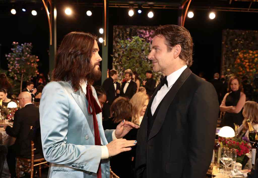 Jared Leto and Bradley Cooper at the 2022 SAG Awards