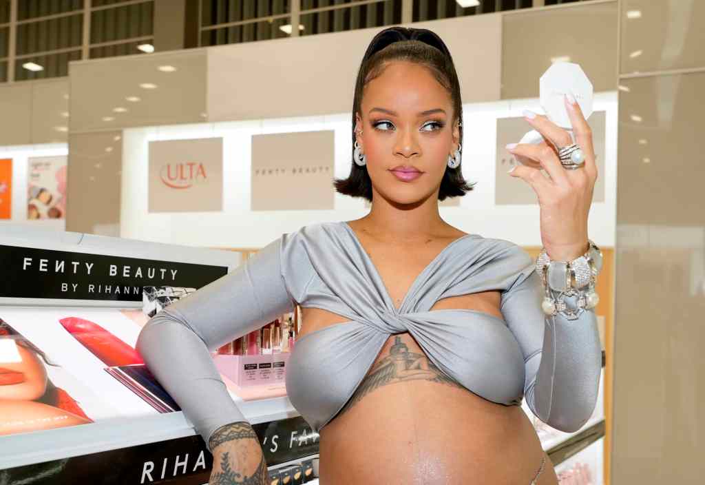 Rihanna Wearing Coperni at Fenty Beauty's Ulta Launch Party