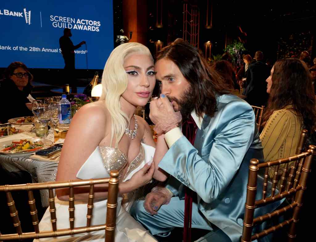 Lady Gaga and Jared Leto at the 2022 SAG Awards