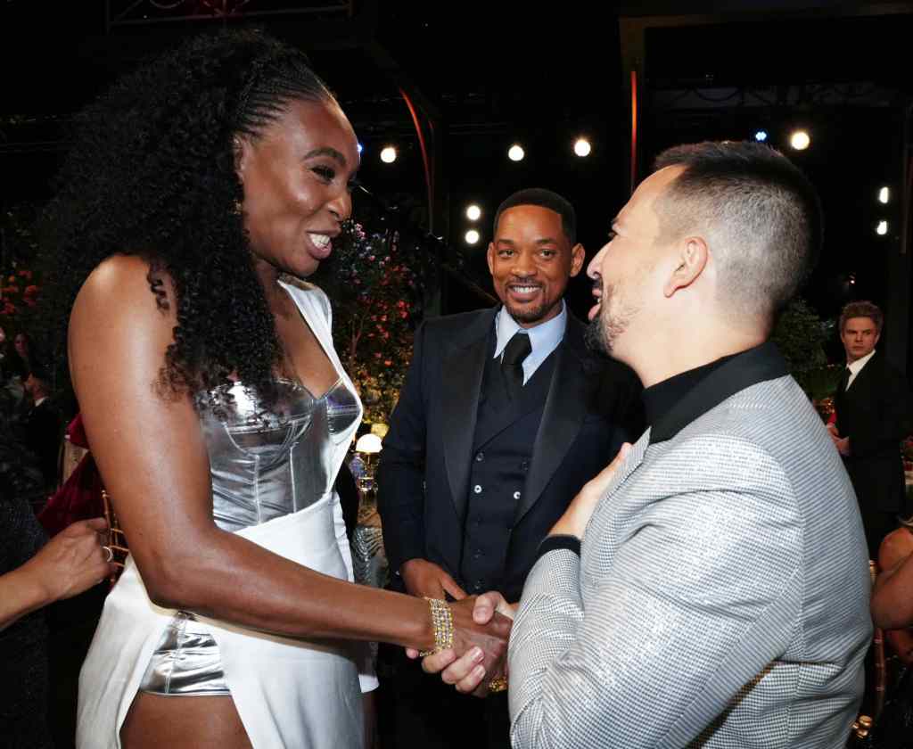 Venus Williams, Lin-Manuel Miranda, and Will Smith at the 2022 SAG Awards