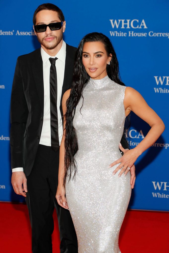 Pete Davidson and Kim Kardashian at the White House Dinner