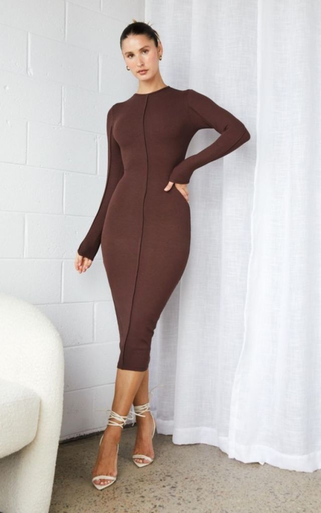 Dazie Still Got It Ribbed Midi Dress - best winter dresses australia