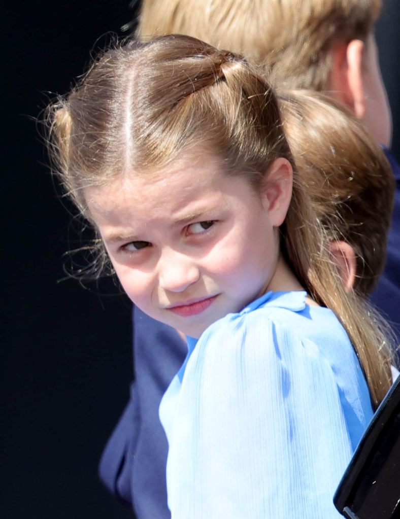 Princess Charlotte at Trooping the Colour on June 2