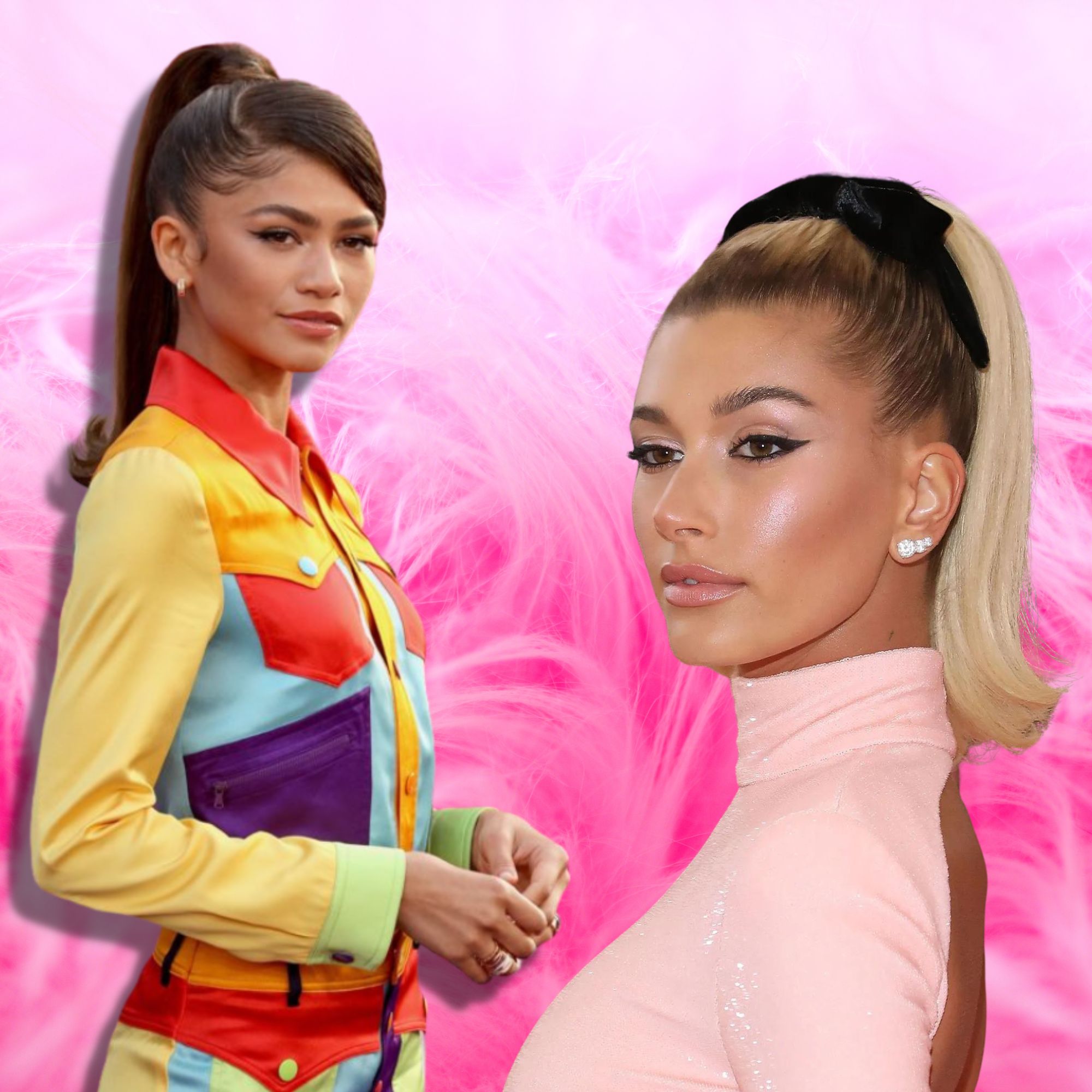 Zendaya and Hailey Bieber rock barbie beauty