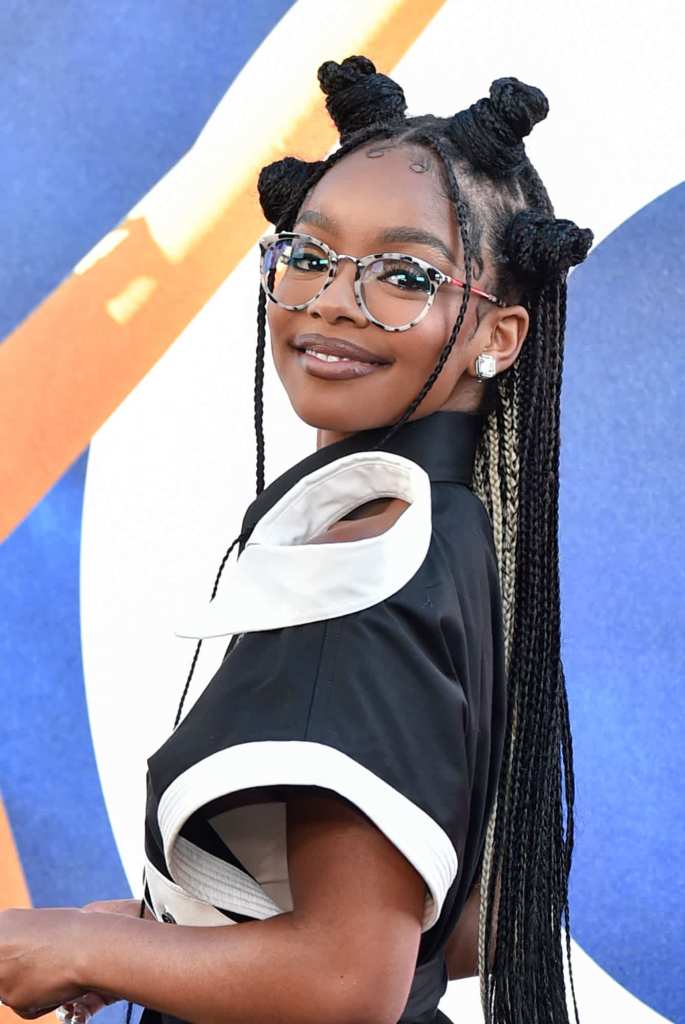 Marsai Martin bantu knots hairstyle