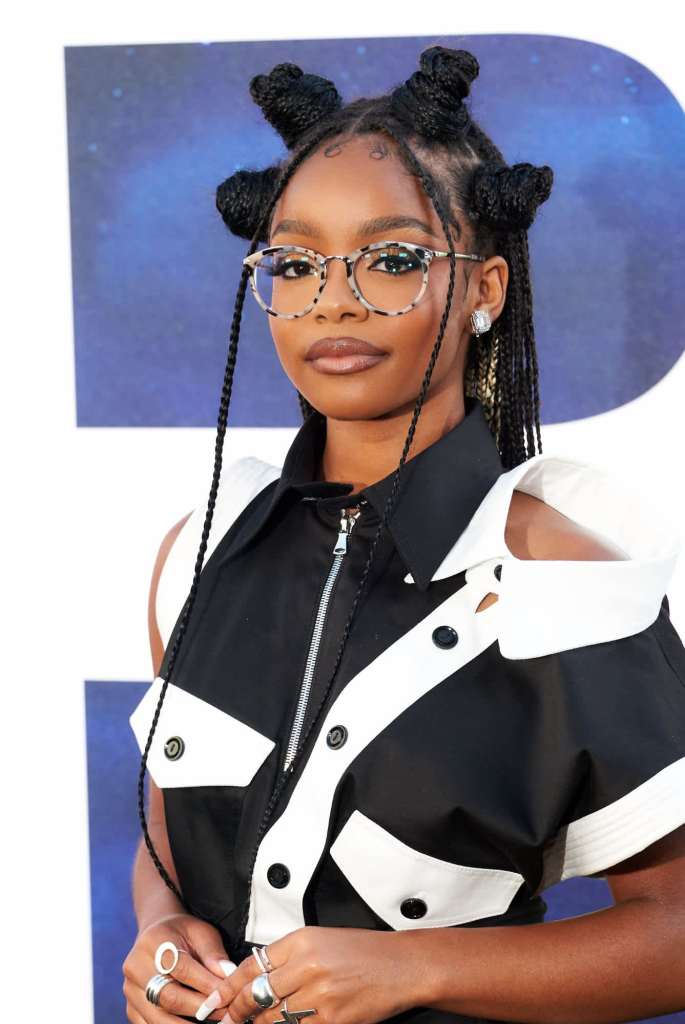 Marsai Martin bantu knots hairstyle