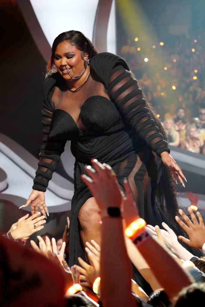 Lizzo's Cone Bra Dress at the MTV VMAs | Photos