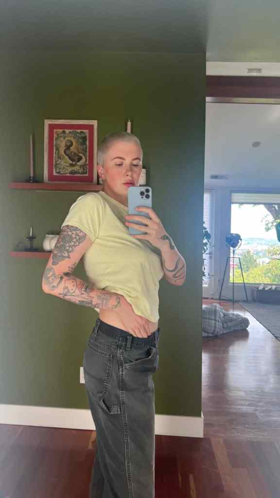 Ireland Baldwin Has a Blonde Buzz Cut