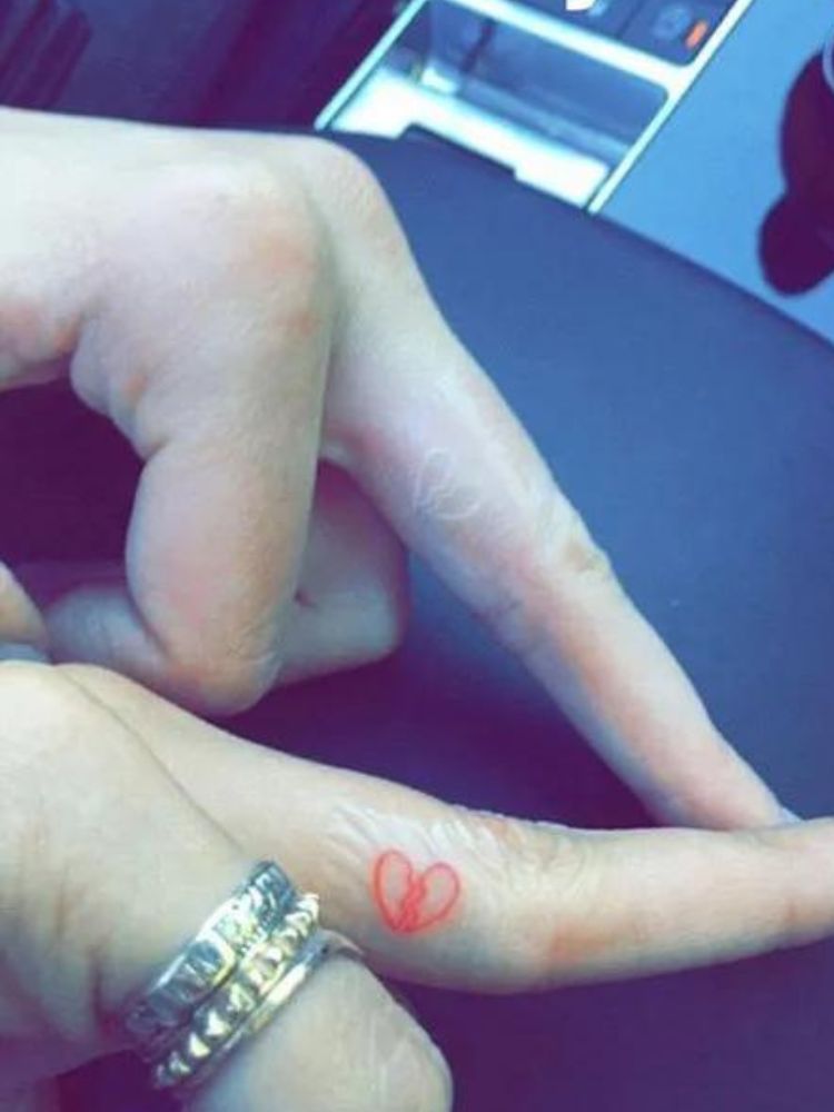 Kendell Jenner's love heart tattoo matches Hailey Bieber's and commemorates their friendship.