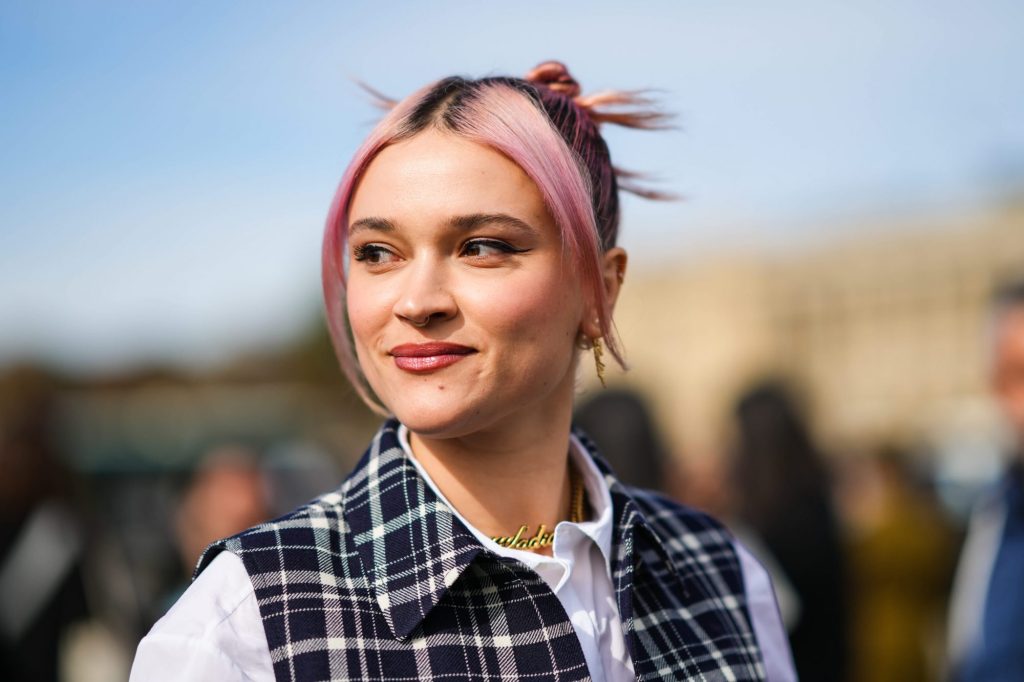 Pink and Black Hair