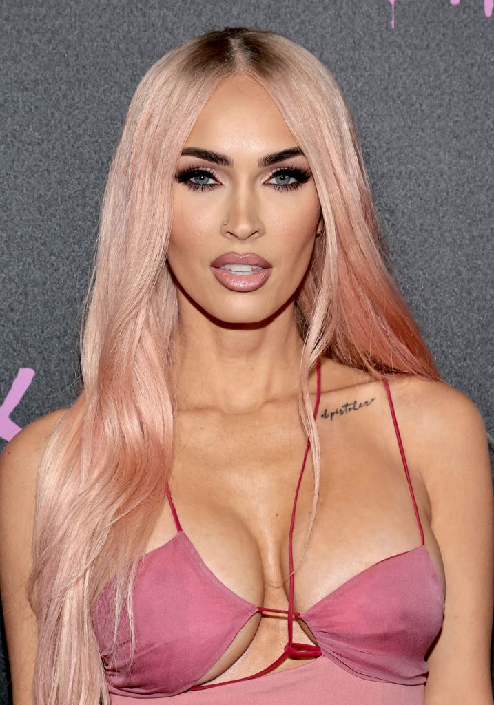 Pink and Black Hair on Megan Fox