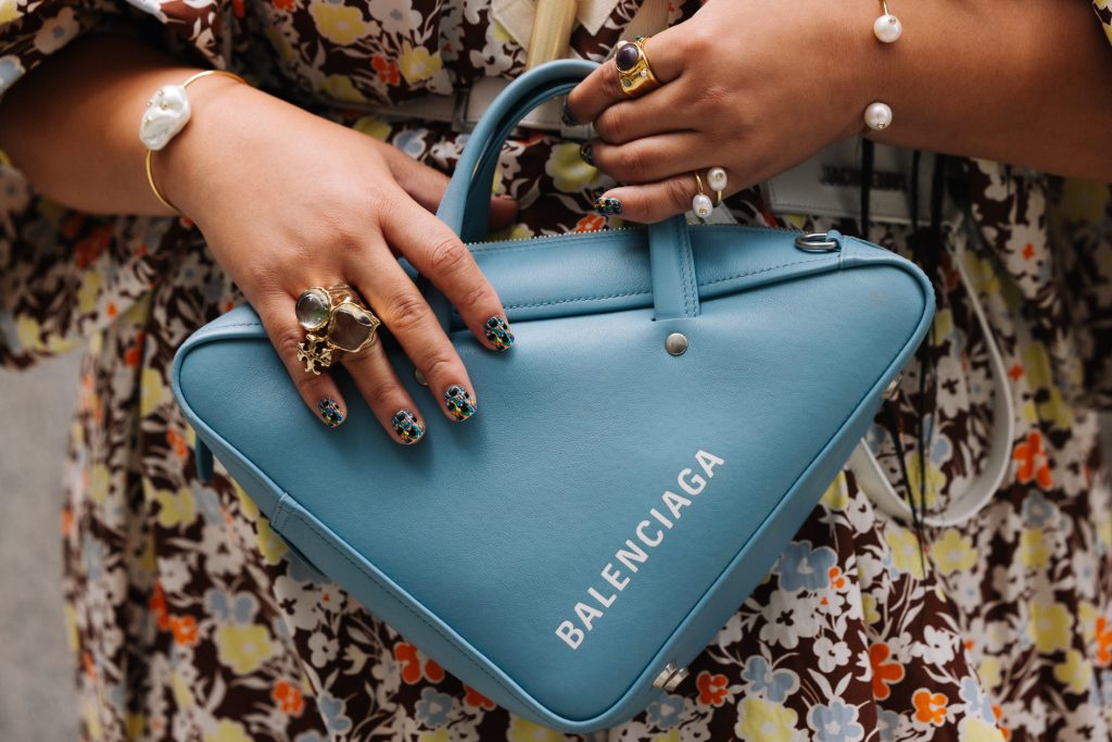 Wallpaper Nails on a NYFW Show Attendee