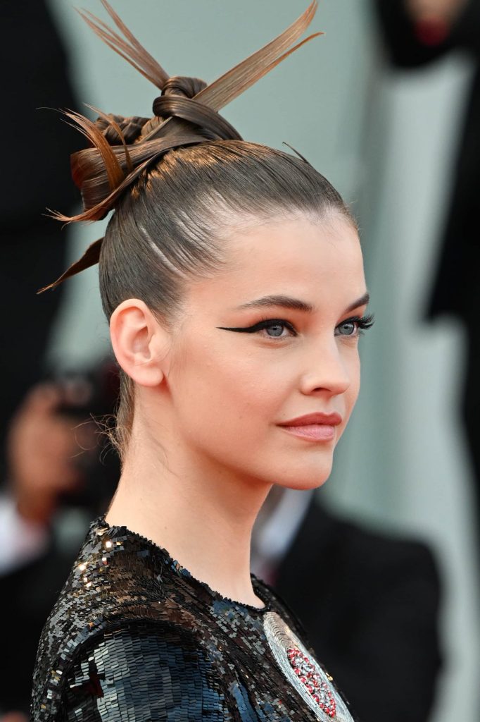 Barbara Palvin's makeup and hair at the Venice Film Festival