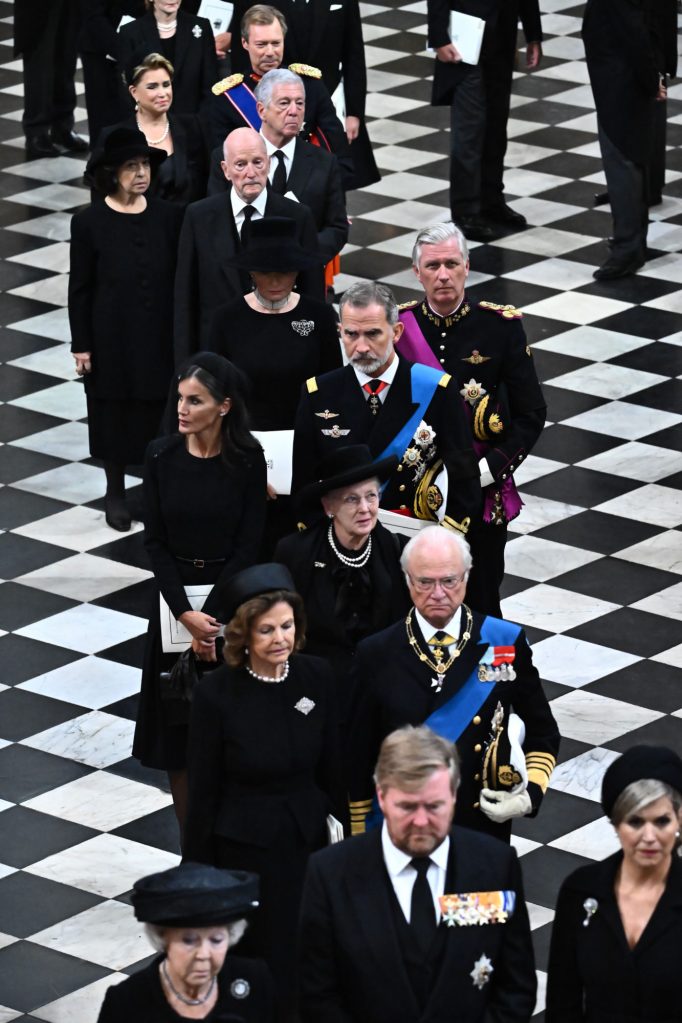 Queen Letizia's Brooch at Queen Elizabeth's Funeral