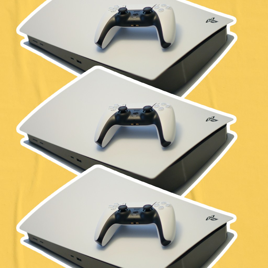 The PS5 and DualSense controller.