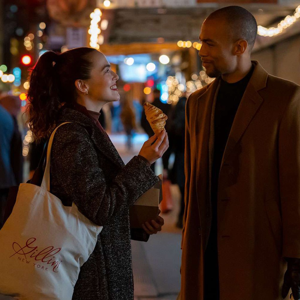 Rachel (Zoey Deutch) and Ethan (Kendrick Sampson) in Something From Tiffany's.