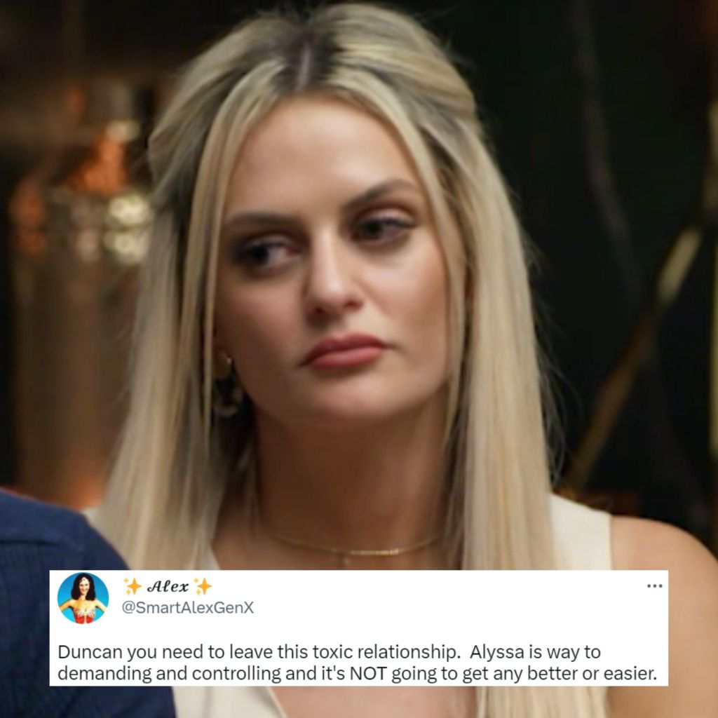 MAFS’ Alyssa Cops Backlash Following ‘Toxic’ Response to Duncan’s Emotions