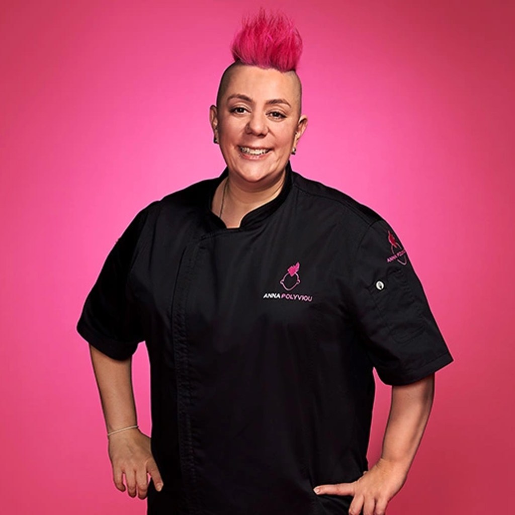 Anna Polyviou is on MasterChef: Dessert Masters,